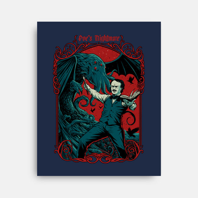 Poe's Nightmare-none stretched canvas-Hafaell