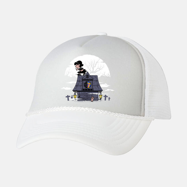 Wednutsday-unisex trucker hat-rocketman_art