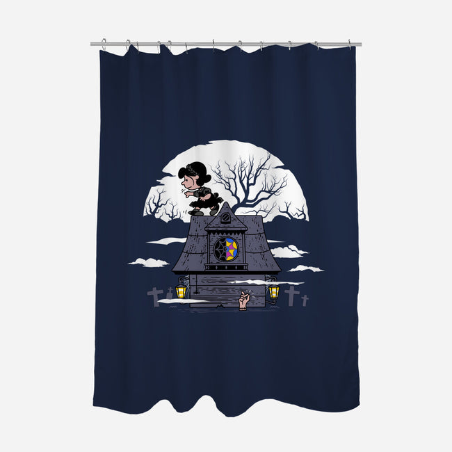 Wednutsday-none polyester shower curtain-rocketman_art