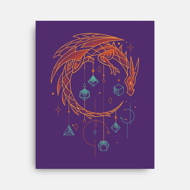 Draconic Dice Keeper-none stretched canvas-Snouleaf