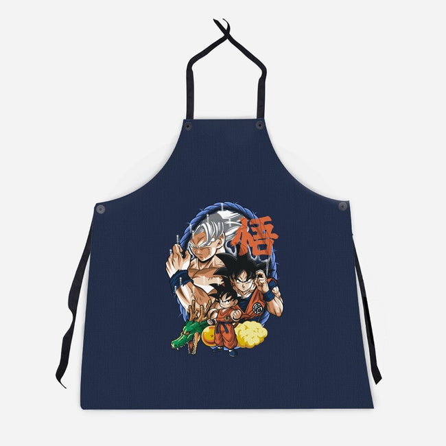 Evolution Of A Saiyan-unisex kitchen apron-Badbone Collections
