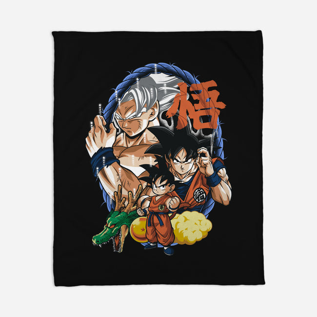 Evolution Of A Saiyan-none fleece blanket-Badbone Collections