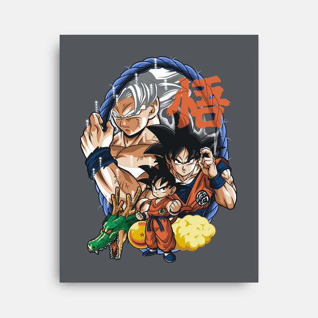 Evolution Of A Saiyan-none stretched canvas-Badbone Collections