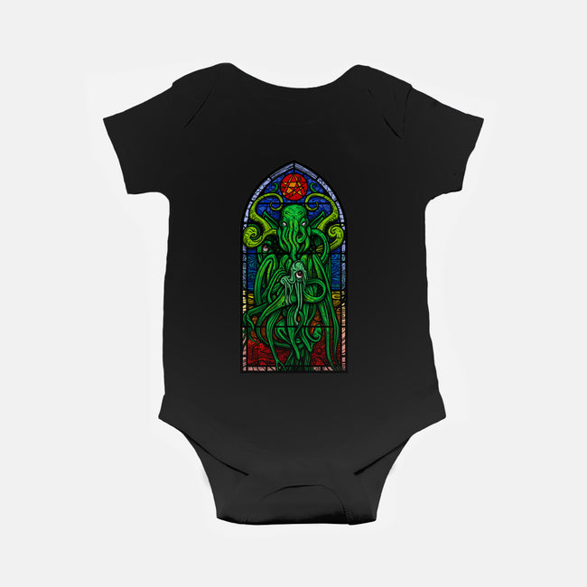 Temple Of Cthulhu-baby basic onesie-drbutler