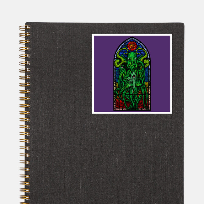Temple Of Cthulhu-none glossy sticker-drbutler