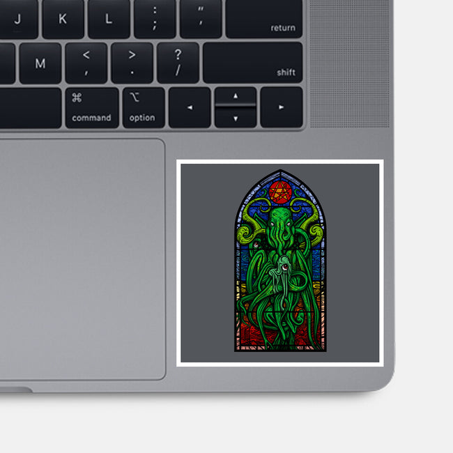 Temple Of Cthulhu-none glossy sticker-drbutler