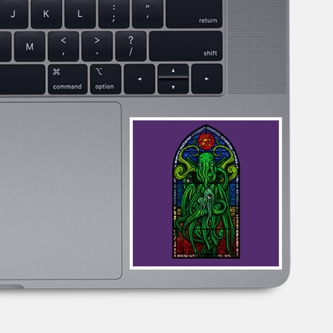 Temple Of Cthulhu-none glossy sticker-drbutler