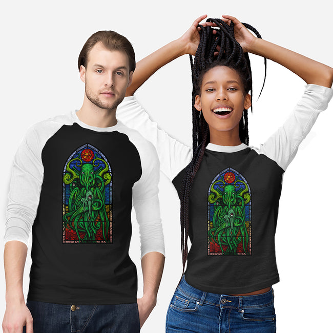 Temple Of Cthulhu-unisex baseball tee-drbutler