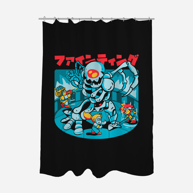 Evil Summoning-none polyester shower curtain-Sketchdemao