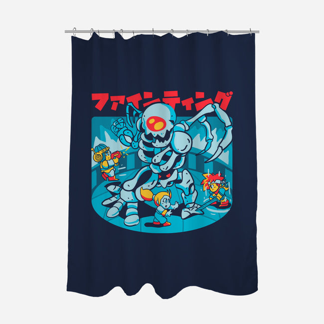 Evil Summoning-none polyester shower curtain-Sketchdemao