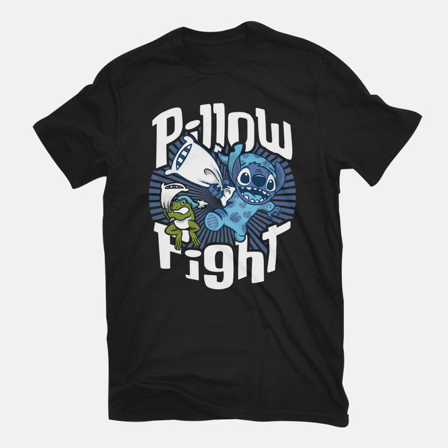 Stitch Pillow Fight-youth basic tee-Bezao Abad