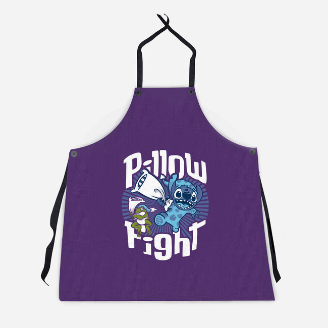 Stitch Pillow Fight-unisex kitchen apron-Bezao Abad
