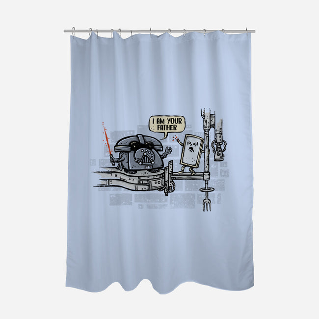 The Cell Father-none polyester shower curtain-kg07