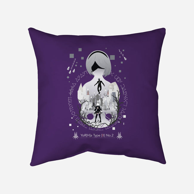 Yorha Unit 2b-none removable cover w insert throw pillow-SwensonaDesigns