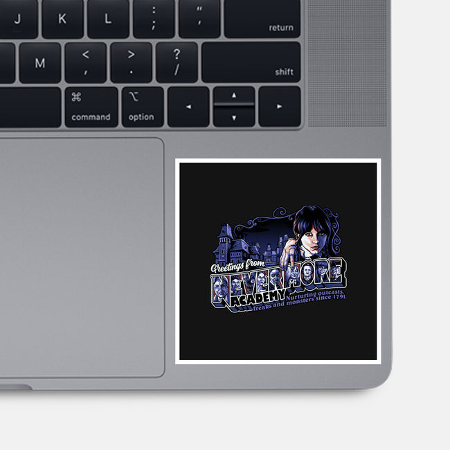 Greetings From Nevermore-none glossy sticker-goodidearyan