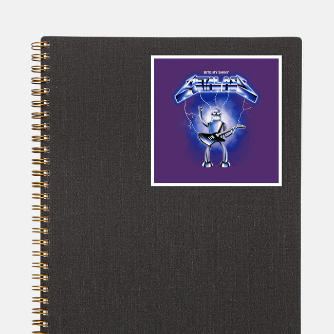 Shiny Metal-none glossy sticker-retrodivision