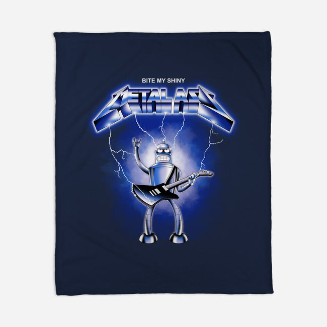 Shiny Metal-none fleece blanket-retrodivision