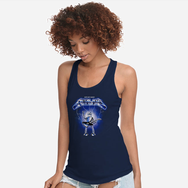 Shiny Metal-womens racerback tank-retrodivision