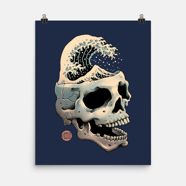 Skull Wave-none matte poster-vp021