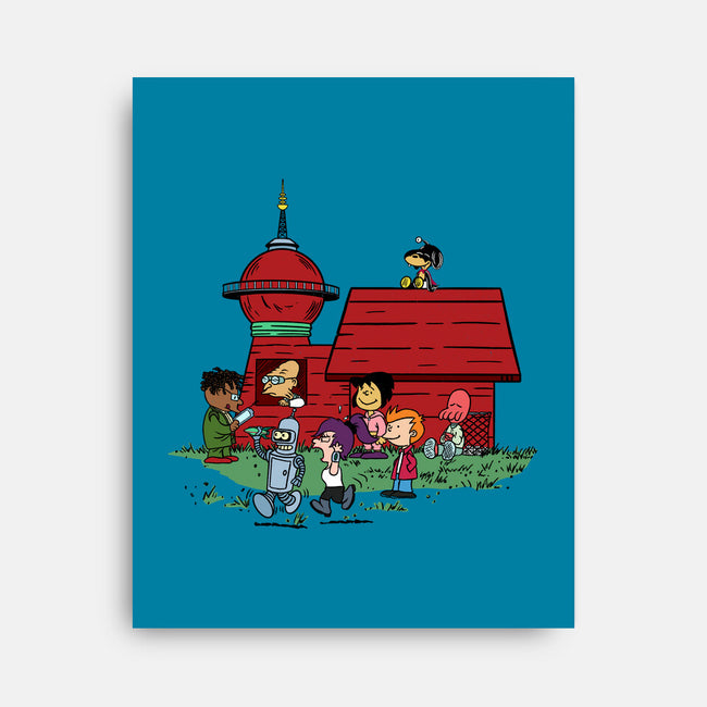 Doghouse Express-none stretched canvas-SeamusAran