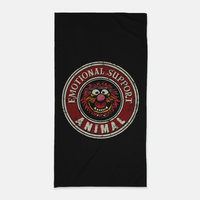 Emotional Support Animal-none beach towel-kg07