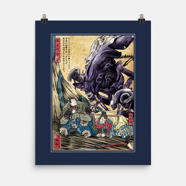Aliens In Japan-none matte poster-DrMonekers