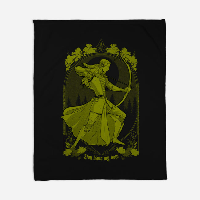 You Have My Bow-none fleece blanket-Hafaell