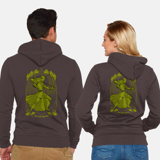 You Have My Bow-unisex zip-up sweatshirt-Hafaell
