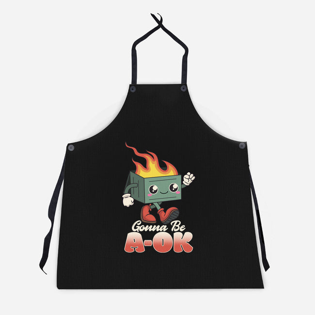 Gonna Be A-OK-unisex kitchen apron-RoboMega