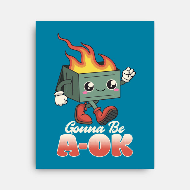 Gonna Be A-OK-none stretched canvas-RoboMega
