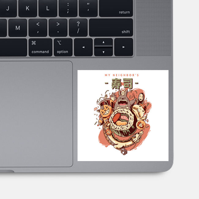 My Neighbor's Sushi Kawaii-none glossy sticker-daizzystudio