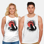 Black Cat Kanji-unisex basic tank-fanfabio