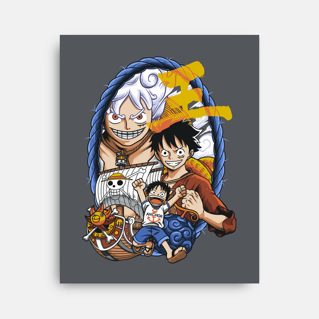 Evolution Of A Pirate-none stretched canvas-Badbone Collections