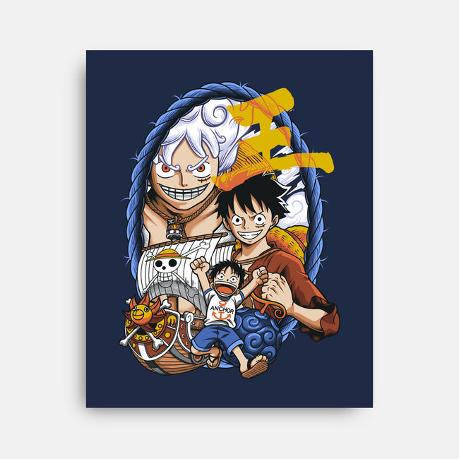 Evolution Of A Pirate-none stretched canvas-Badbone Collections