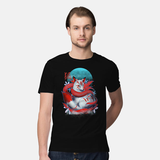 Kitsune Fox-mens premium tee-fanfabio