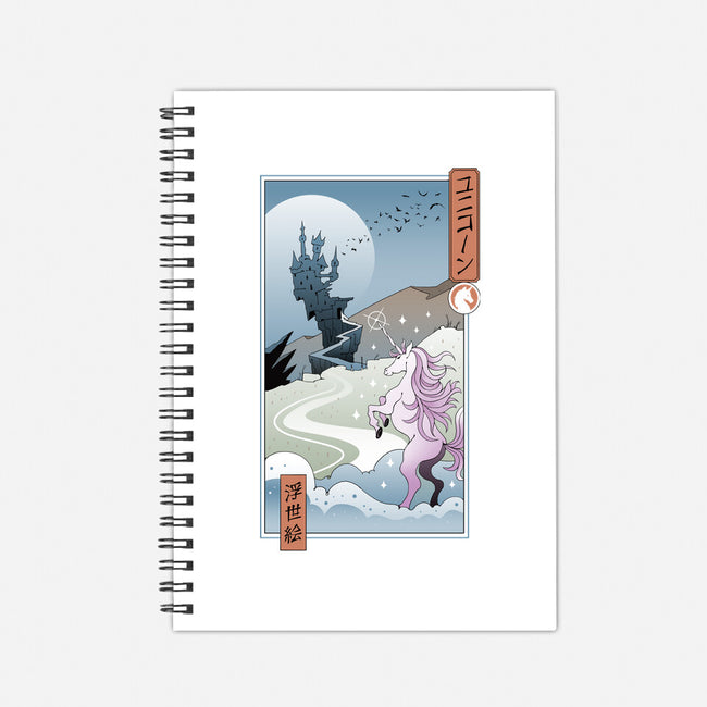 Unicorn Ukiyo-e-none dot grid notebook-vp021