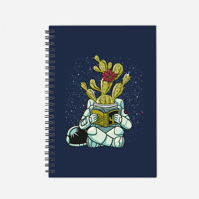 Astronaut Cactus Succulent-none dot grid notebook-tobefonseca