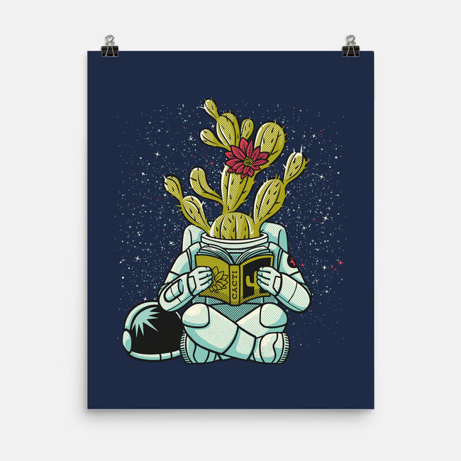 Astronaut Cactus Succulent-none matte poster-tobefonseca