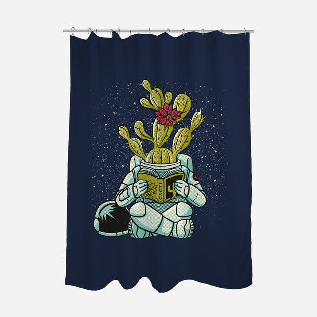 Astronaut Cactus Succulent-none polyester shower curtain-tobefonseca