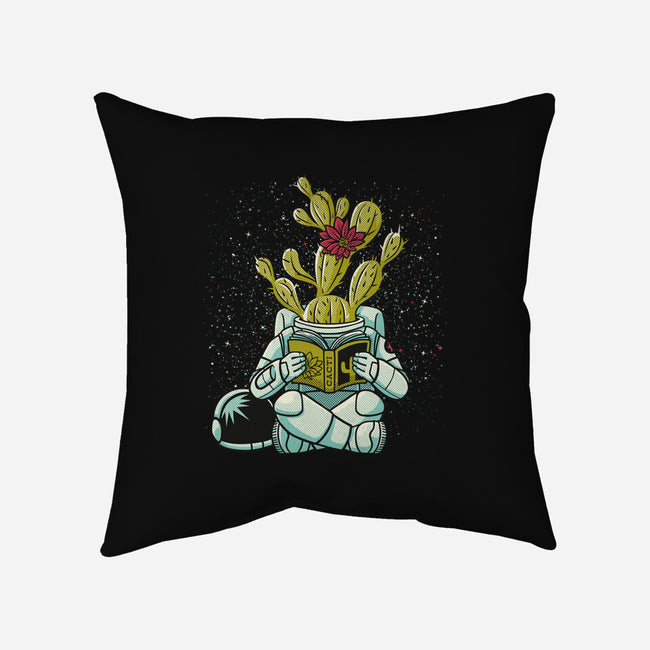 Astronaut Cactus Succulent-none removable cover throw pillow-tobefonseca