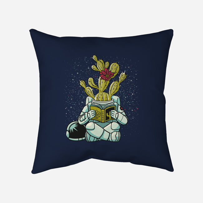 Astronaut Cactus Succulent-none removable cover throw pillow-tobefonseca