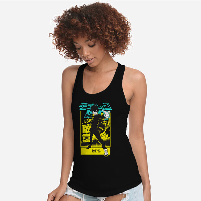Mob Psycho 100-womens racerback tank-Rudy