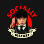 Socially Distant Goth Girl-womens fitted tee-Boggs Nicolas