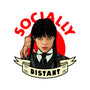 Socially Distant Goth Girl-unisex kitchen apron-Boggs Nicolas