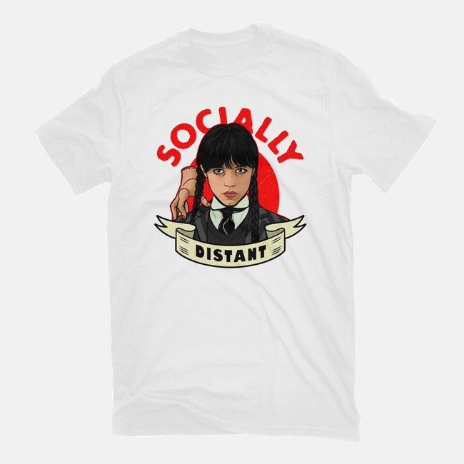Socially Distant Goth Girl-youth basic tee-Boggs Nicolas