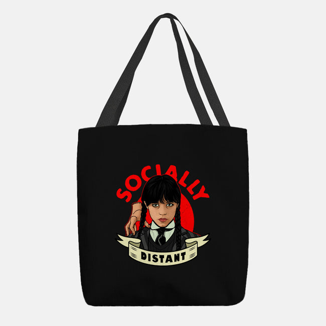 Socially Distant Goth Girl-none basic tote bag-Boggs Nicolas