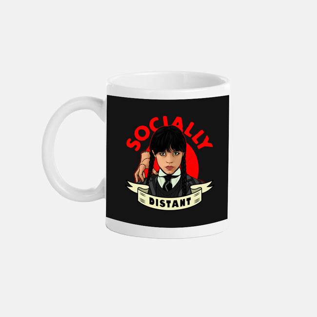 Socially Distant Goth Girl-none mug drinkware-Boggs Nicolas