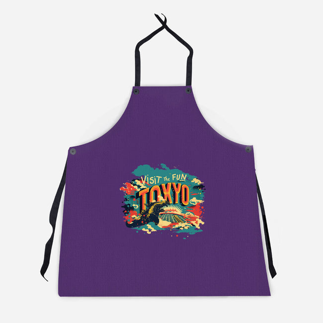 Visit Tokyo-unisex kitchen apron-kharmazero