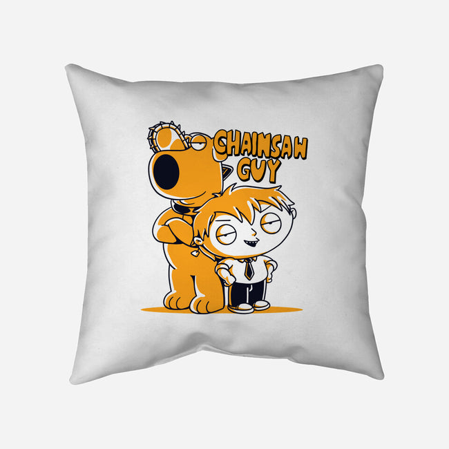 Chainsaw Guy-none removable cover throw pillow-estudiofitas