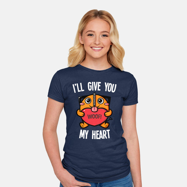 I'll Give You My Heart-womens fitted tee-krisren28
